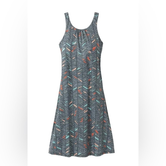 Prana Small Dress built in bra for Yoga Travel Summer Sundress triangle cut out - Picture 1 of 9
